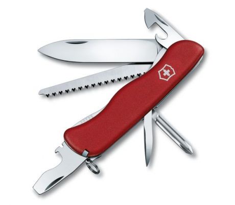 Нож перочинный Victorinox Victorinox Trailmast, 111 мм, 12 функций, с фиксатором лезвия красный 111ММ