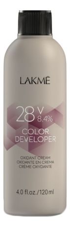 Крем-окислитель для волос 28V 8,4% Color Developer Oxydant Cream: Крем-окислитель 120мл
