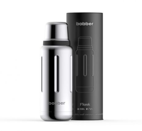 Термос для напитков Bobber Bobber Flask 1 л Glossy серебристый 1Л