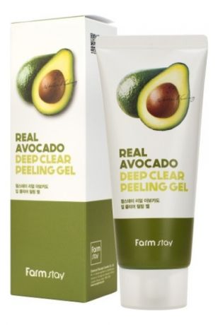 Мягкий отшелушивающий гель для лица с экстрактом авокадо Real Avocado Deep Clear Peeling Gel 100мл