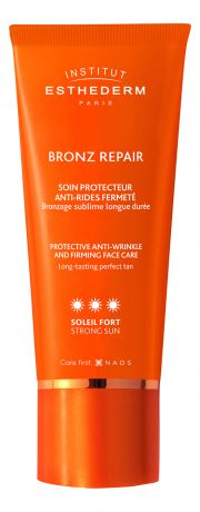 Крем для лица, шеи и зоны декольте Bronz Repair Protective Anti-Wrinkle Firming Face Care Strong Sun 50мл