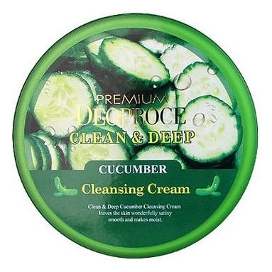 Крем для лица очищающий с экстрактом огурца Premium Clean & Deep Cucumber Cleansing Cream 300г