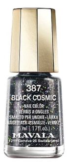 Лак для ногтей Nail Color 5мл: 387 Black Cosmic