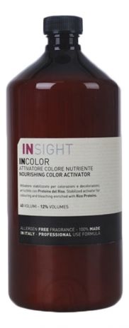 Протеиновый активатор для окрашивания и обесцвечивания волос Incolor Attivatore Colore Nutriente 900мл: Активатор 12%