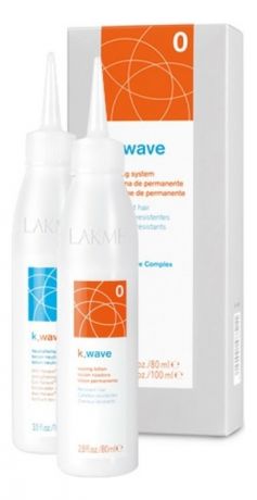 Система для завивки жестких волос K.Wave No0 Waving System (лосьон 80мл + нейтрализующий лосьон 100мл)