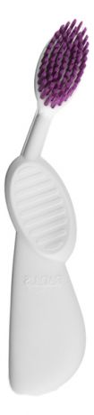 Зубная щетка для правшей с резиновой ручкой Toothbrush Flex Brush White Purple SRB-116