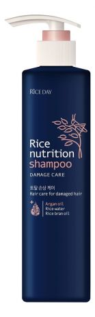 Восстанавливающий шампунь для волос Rice Day Rice Nutrition Shampoo 470мл