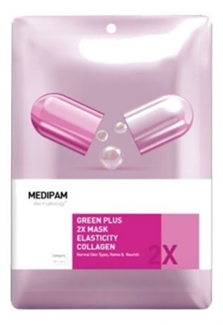 Восстанавливающая тканевая маска для лица с коллагеном Elasticity Collagen Mask: Маска 20г