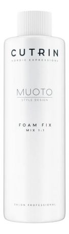 Пенный нейтрализатор для нормальных или трудно поддающихся завивке волос Muoto Foam Fix Mix 1:1 1000мл
