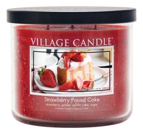Ароматическая свеча Strawberry Pound Cake: свеча 396г