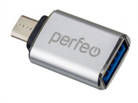 Аксессуар Perfeo PF-VI-O012 USB - MicroUSB OTG 3.0 Silver PF_C3002