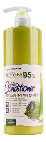 Кондиционер для волос с экстрактом алоэ вера и комплекс витаминов Aloe Vera Hair Conditioner 95% 500мл