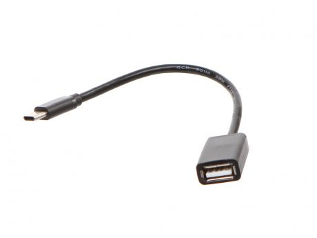 Аксессуар GCR OTG USB 2.0 CM/AF 0.15m Black GCR-UCO1AF-BB2S-0.15m
