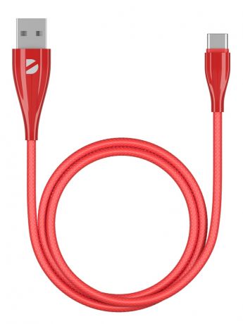 Аксессуар Deppa Ceramic USB - Type-C 1m Red 72290