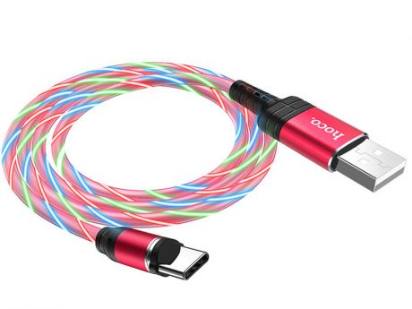 Аксессуар Hoco U90 Ingenious Streamer USB - Type-C 1m Red 6931474730053