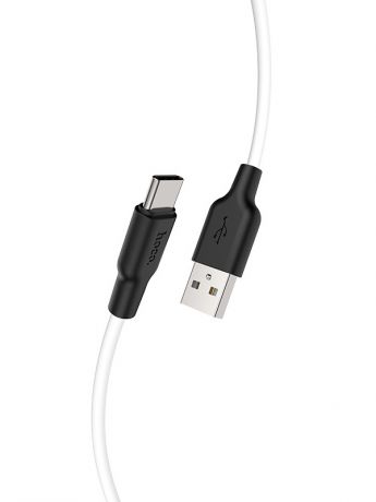 Аксессуар Hoco X21 Plus Silicone USB - Type-C 3A 2m White-Black 6931474713889