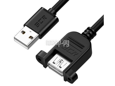 Аксессуар GCR USB 2.0 AM/AF 50cm Black GCR-52442