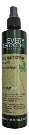 Экологический лак-спрей для волос без газа средней фиксации Every Green Eco Hair Spray No Gas Medium Hold 300мл