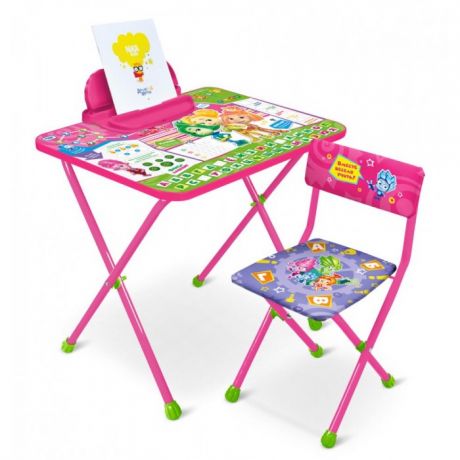 Детские столы и стулья Ника Комплект мебели Фиксики Знайка