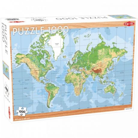 Пазлы Tactic Games Пазлы Карта мира (1000 элементов)