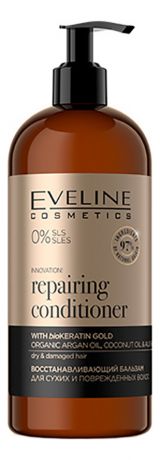 Восстанавливающий бальзам для сухих и поврежденных волос Organic Gold Repairing Conditioner 500мл