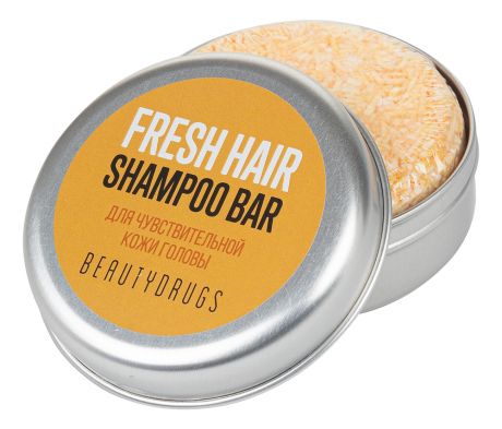 Твердый шампунь для чувствительной кожи головы Fresh Hair Shampoo Bar 55г