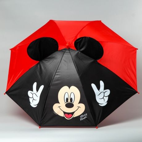 Зонты Disney детский с ушами Привет Микки Маус 70 см