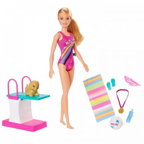 Куклы и одежда для кукол Barbie Набор игровой Чемпион по плаванию