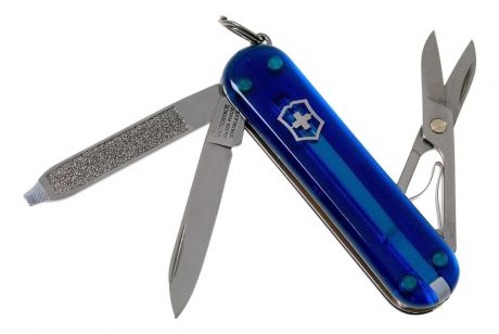 Нож-брелок Classic SD Colors Deep Ocean 58мм, 7 функций 0.6223.T2G