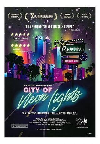 Палетка теней City Of Neon Lights