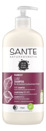 Шампунь для блеска волос Family Glanz Shampoo Bio-Birkenblatt & Pflanzliches Protein: Шампунь 500мл