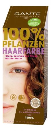 Растительная краска для волос 100% Pflanzen-Haarfarbe 100мл: Terra
