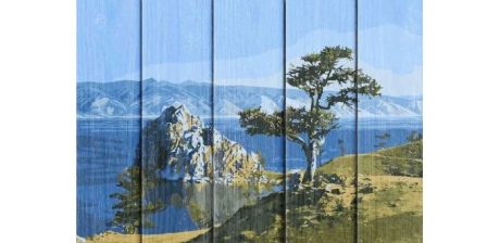 Картины по номерам Дали Арт по дереву Байкальская жемчужина 50x40 см