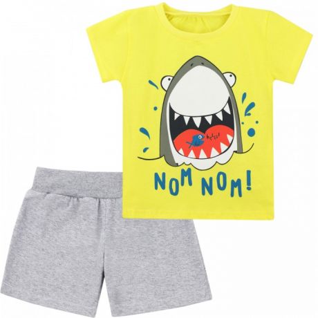 Комплекты детской одежды Babycollection Костюм для мальчика Зубастая акула (футболка, шорты)