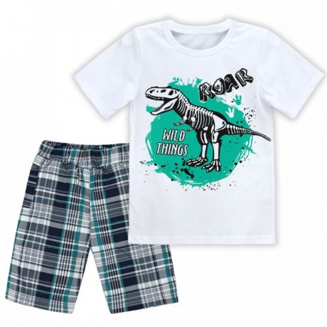 Комплекты детской одежды Babycollection Костюм Большой динозавр (футболка, шорты)