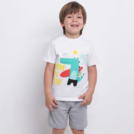 Комплекты детской одежды Babycollection Костюм для мальчика Крокодил сёрфингист