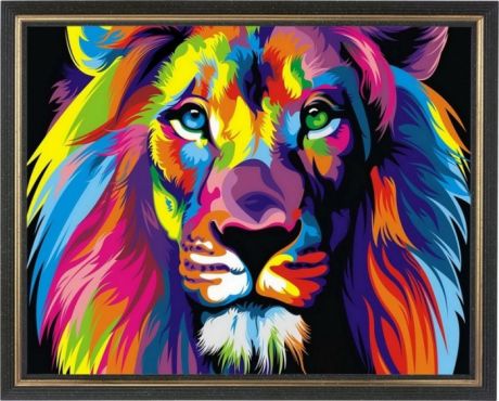 Картины своими руками Color Kit Картина со стразами Радужный лев