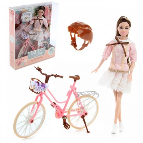 Куклы и одежда для кукол Veld CO Кукла Эмили на велосипеде 29 см 115961