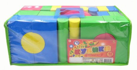 Развивающие игрушки ABtoys Кубики мягкие (48 предметов)