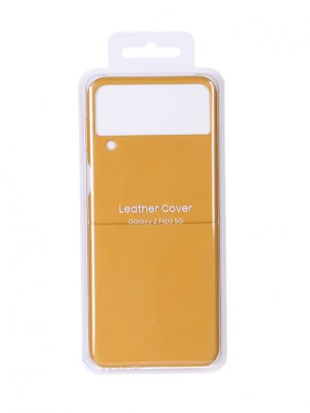 Чехол для Samsung Galaxy Z Flip3 Leather Cover Mustard EF-VF711LYEGRU