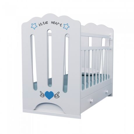 Детские кроватки ВДК Little Heart маятник поперечный с ящиком