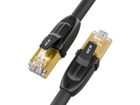 Сетевой кабель GCR Prof cat.7 F/FTP RJ45 CU 28AWG 0.5m GCR-52556