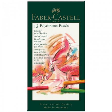 Карандаши, восковые мелки, пастель Faber-Castell Пастель художественная Polychromos 12 цветов