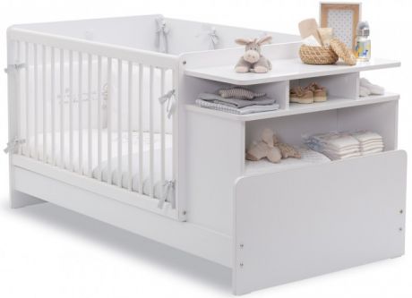 Кроватки-трансформеры Cilek с полками Baby Cotton 110х70/140х70 см