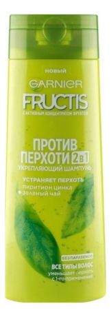 Укрепляющий шампунь для волос 2 в 1 Против перхоти Fructis: Шампунь 250мл