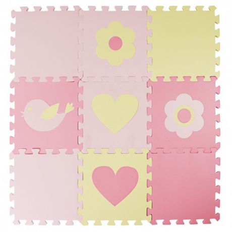 Игровые коврики Forest kids пазл Sweet Hearts 9 деталей 30х30х1,5 см