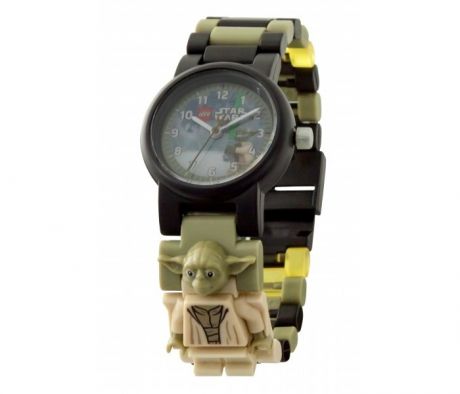Наручные часы Lego Star Wars наручные с минифигурой Yoda на ремешке