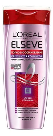 Реанимирующий шампунь для волос Полное Восстановление Секущихся Кончиков ELSEVE 250мл: Шампунь 250мл
