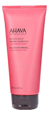 Минеральный гель для душа Deadsea Water Mineral Shower Gel Cactus & Pink Pepper 200мл (кактус и розовый перец)