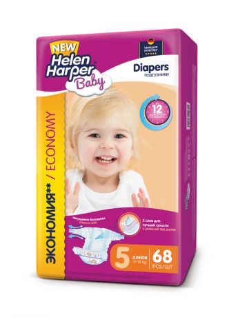 Подгузники Helen Harper Baby Junior 11-18кг 68шт 2312577 / 2314357